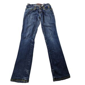 Baby Phat Bootcut Jeans Youth Blue Medium Wash Wide‎ Leg Pockets Y2K Casual Sz 5